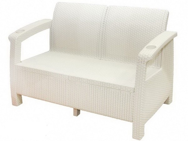 Двухместный диван Yalta Sofa Seаt белый купить в Бутурлиновке