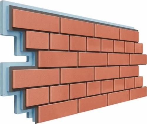 Термопанели Доломит Кирпич 40 мм Красный купить в Бутурлиновке