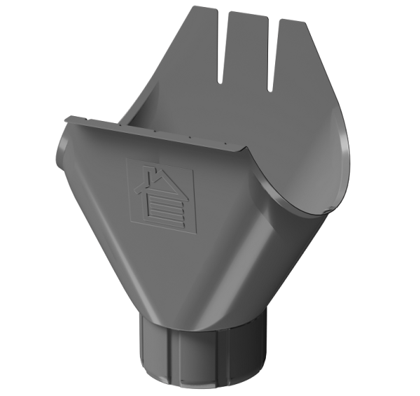 Воронка желоба D125 Döcke STAL PREMIUM Графит, (RAL 7024) купить в Бутурлиновке