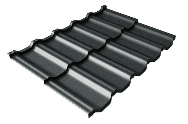 Металлочерепица модульная Квинта Uno Grand Line c 3D резом 0,5 Satin RAL 7016 антрацитово-серый купить в Бутурлиновке