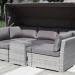 Диван-Трансформер AFINA плетеный из иск. ротанга AFM-320G Grey купить в Бутурлиновке