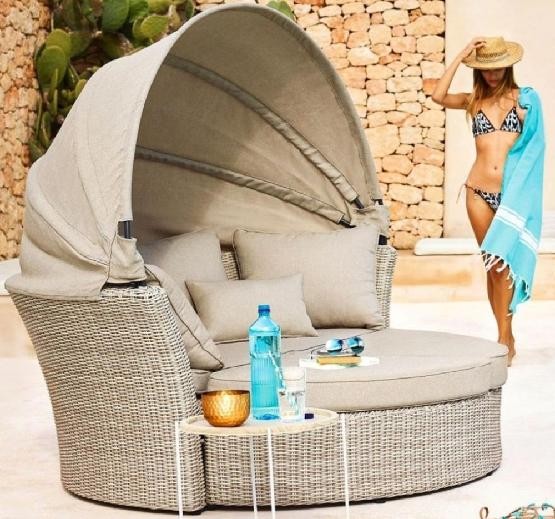 Диван-Трансформер AFINA плетеный из иск. ротанга AFM-325 Beige купить в Бутурлиновке