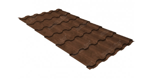 Металлочерепица кредо 0,45 Safari Twincolor Brown купить в Бутурлиновке