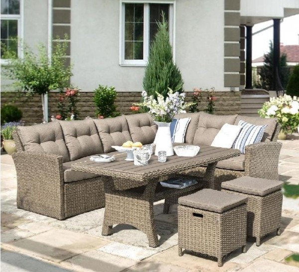 Комплект мебели AFINA плетеной из иск. ротанга AFM-307B Beige купить в Бутурлиновке