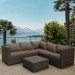 Комплект мебели AFINA плетеной из иск. ротанга YR825A Brown/Beige купить в Бутурлиновке