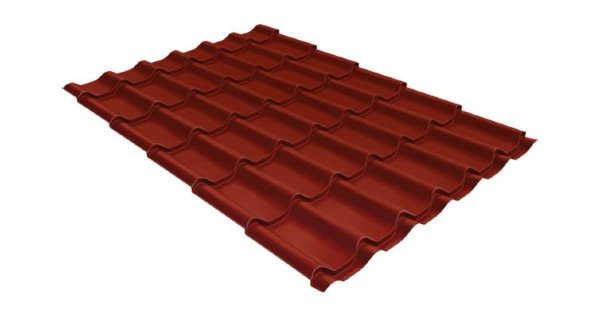 Металлочерепица классик 0,5 Satin RAL 3009 оксидно-красный купить в Бутурлиновке