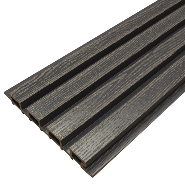 Фасадная доска из ДПК Faynag Wood Рейка Мокрый Асфальт купить в Бутурлиновке