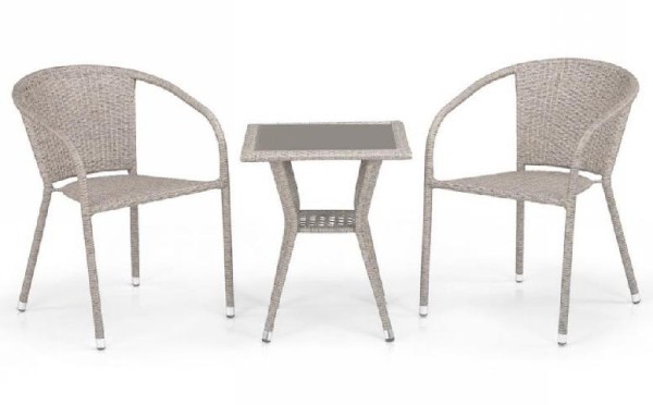 Комплект плетеной мебели AFINA из иск. ротанга T25C/Y137C-W85 Latte 2Pcs купить в Бутурлиновке