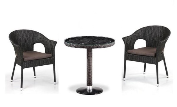 Комплект плетеной мебели AFINA из иск. ротанга T601/Y79A-W53 Brown 2Pcs купить в Бутурлиновке