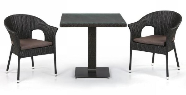 Комплект плетеной мебели AFINA из иск. ротанга T605SWT/Y79A-W53 Brown 2Pcs купить в Бутурлиновке
