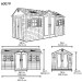 Сарай пластиковый LifeTime 15x8 DD купить в Бутурлиновке
