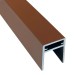 П-профиль Алюминиевый EasyDecking 35x25 Коричневый купить в Бутурлиновке