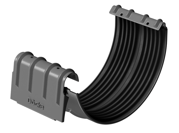 Соединитель желобов D125 Döcke STAL PREMIUM Графит, (RAL 7024) купить в Бутурлиновке