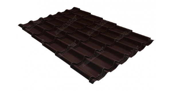 Металлочерепица классик GL 0,5 Quarzit RAL 8017 шоколад Metallic купить в Бутурлиновке