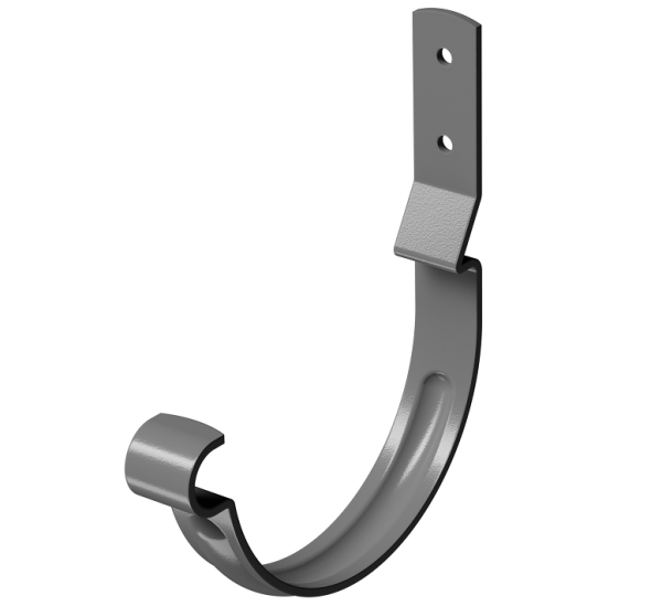 Карнизный крюк короткий (гнутый) D125 Döcke STAL PREMIUM Графит, (RAL 7024) купить в Бутурлиновке