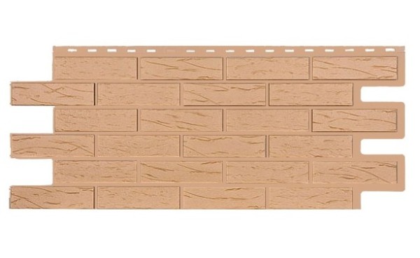 Фасадная панель T-Siding Кирпич Саман Эко Крем купить в Бутурлиновке