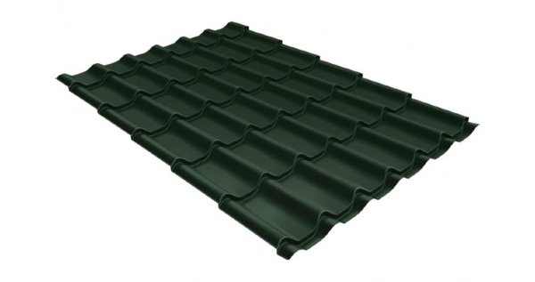 Металлочерепица классик 0,5 Satin RR 11 темно-зеленый купить в Бутурлиновке